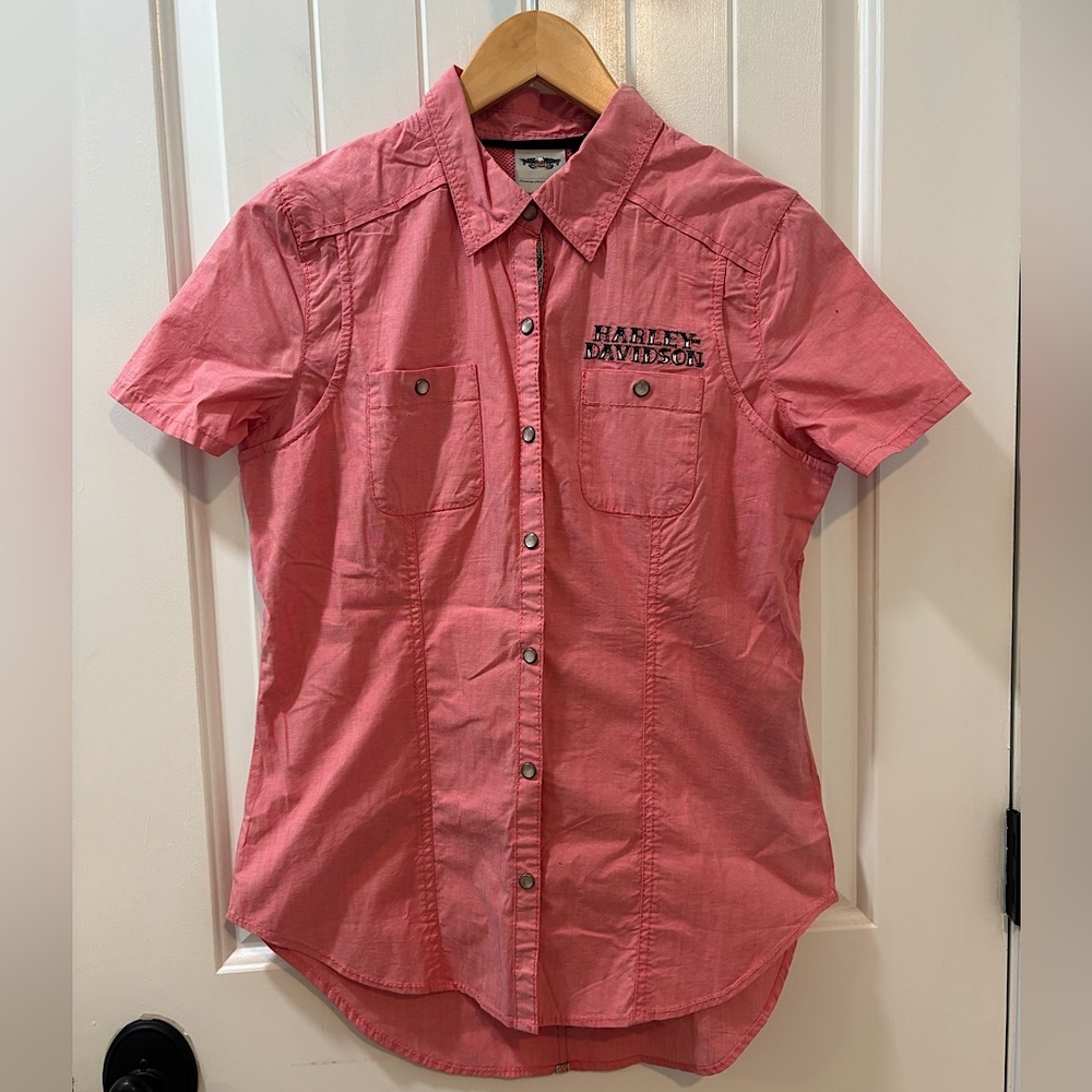 Harley Davidson Riding Shirt Short Sleeve Size Small Biker Motorcycle Shirt